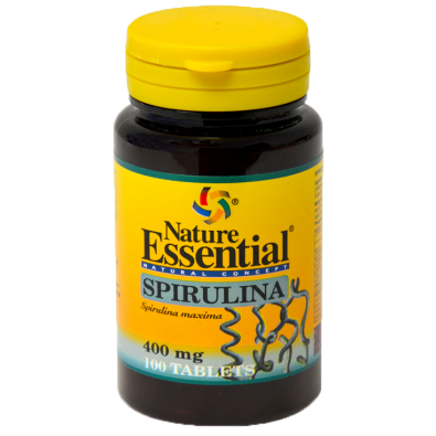 Spirulina 400 mg  Nature Essential  100 comprimidos
